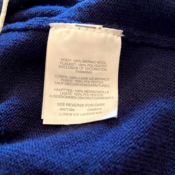 J. Crew Women’s Harlow Cardigan Navy Blue V - Neck - Picture 6 of 6